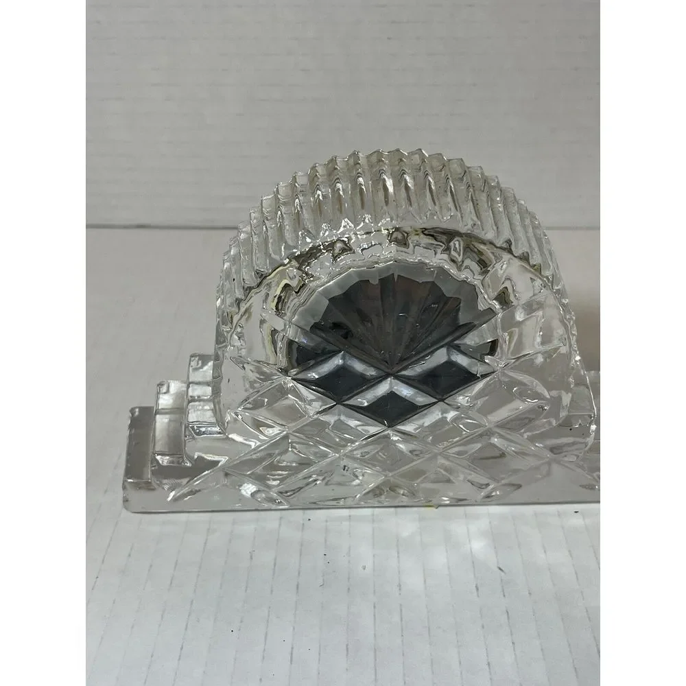 Shannon Crystal Designs Ireland 24% Lead Crystal Shelf Mantel Clock Unadjusted‎